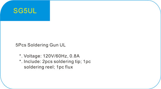   5Pcs Soldering Gun UL  